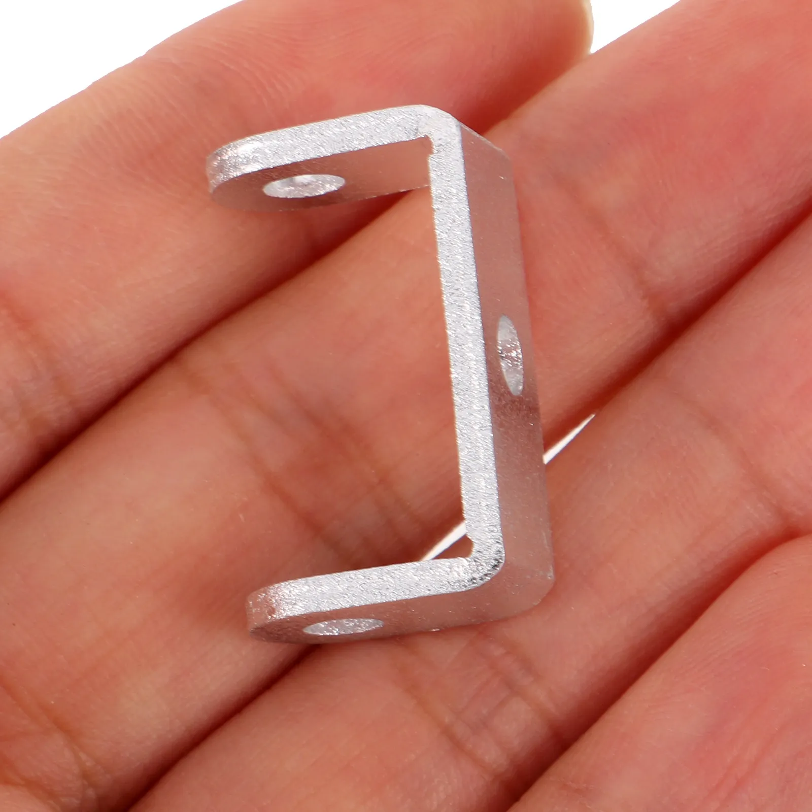 10Pcs U Bracket Accessories Aluminum Alloy Heavy Duty Panels Mounting Brackets Door Barricade Security Bar Holders