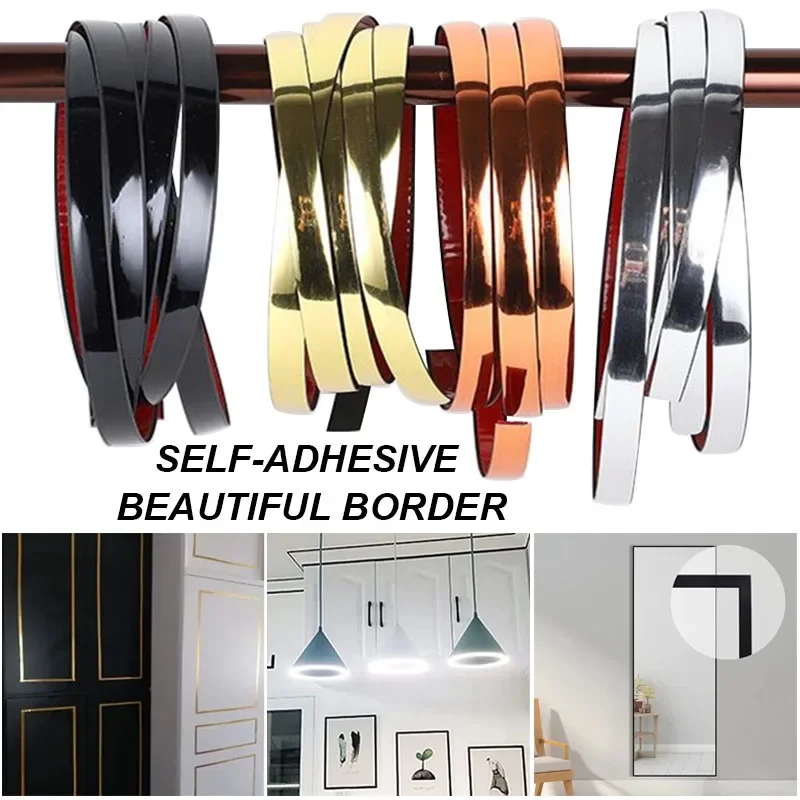 

Self-adhesive PVC Decoration Line furniture edge banding decorative tape Ceiling edging strip Wall Floor Gap Line Stickers Tape