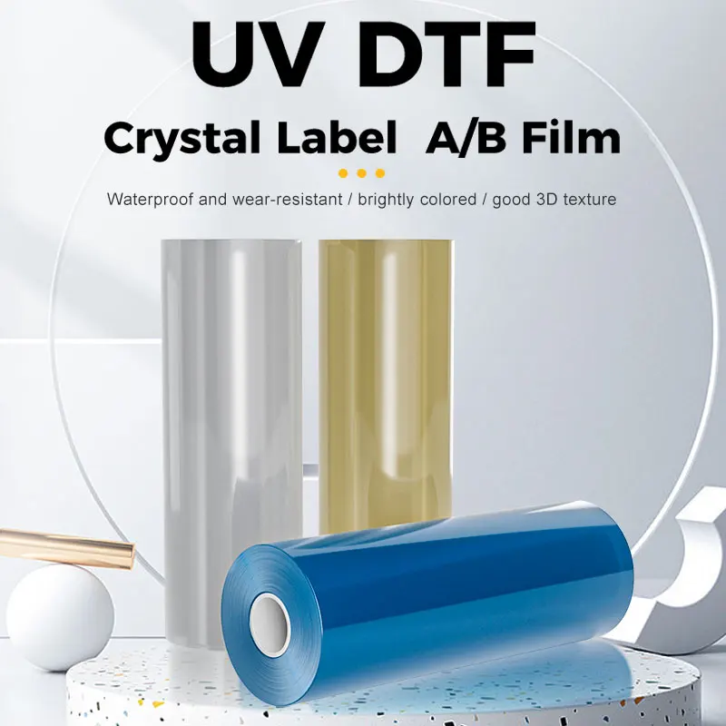 

Прозрачная УФ-пленка Fcolor DTF Transfer AB в рулоне A3, 30 см, наклейка AB УФ-пленка для УФ-принтера