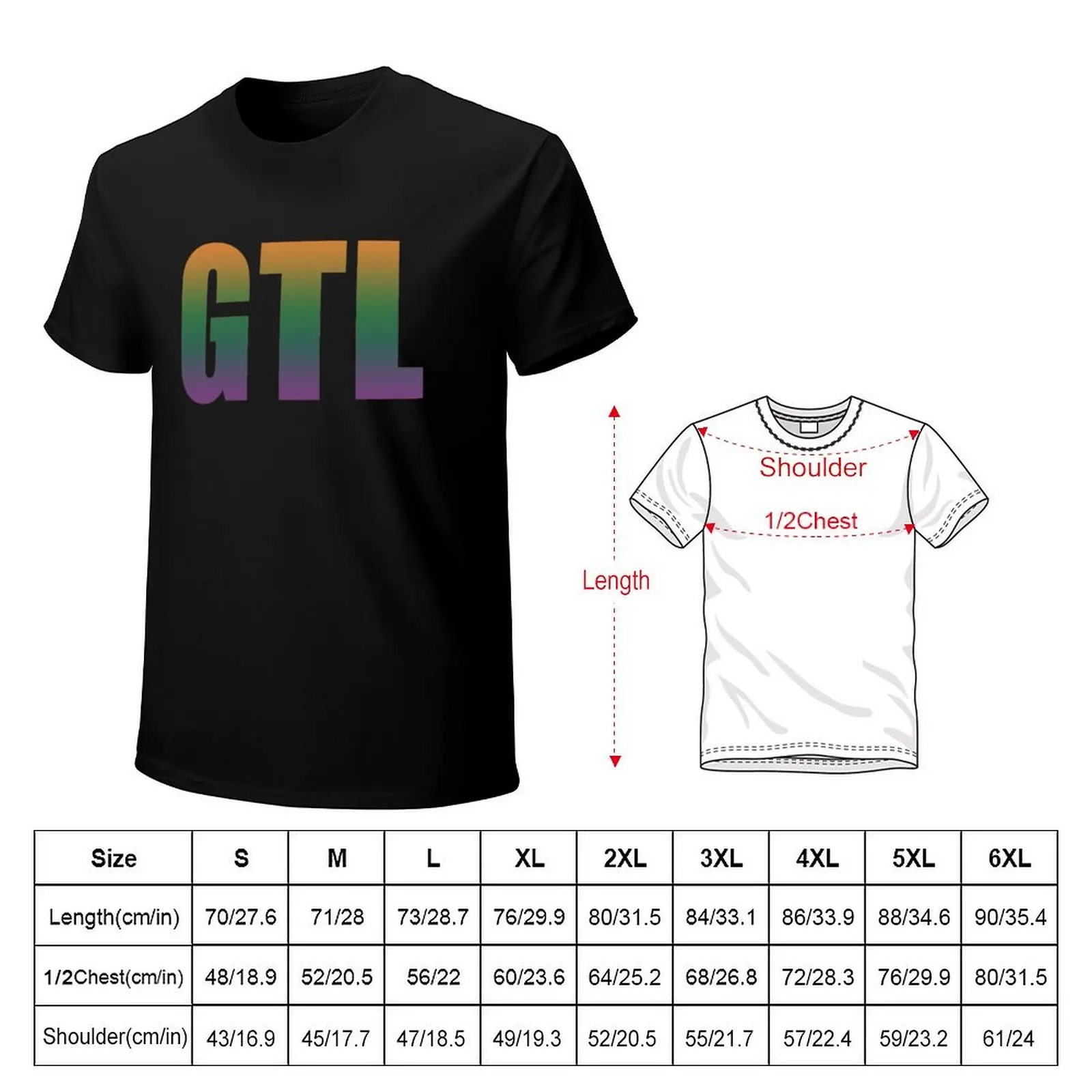 GTL Funny Gym Tan Laundry Gifts for Jersey Men T-Shirt Plus Size Summer Short Sleeve T-Shirt