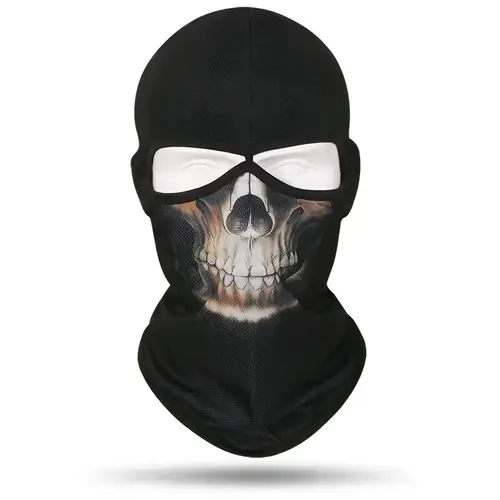 2 Holes Skull Balaclava Outdoor Motorcycle Riding Face Mask Windproof Caps Rider Head Cover Ski Masks MTB Bicycle Headgear - Image 13