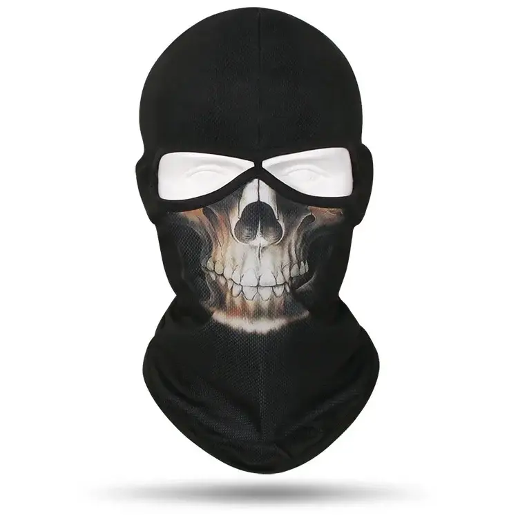 2 Holes Skull Balaclava Outdoor Motorcycle Riding Face Mask Windproof Caps Rider Head Cover Ski Masks MTB Bicycle Headgear - Image 13