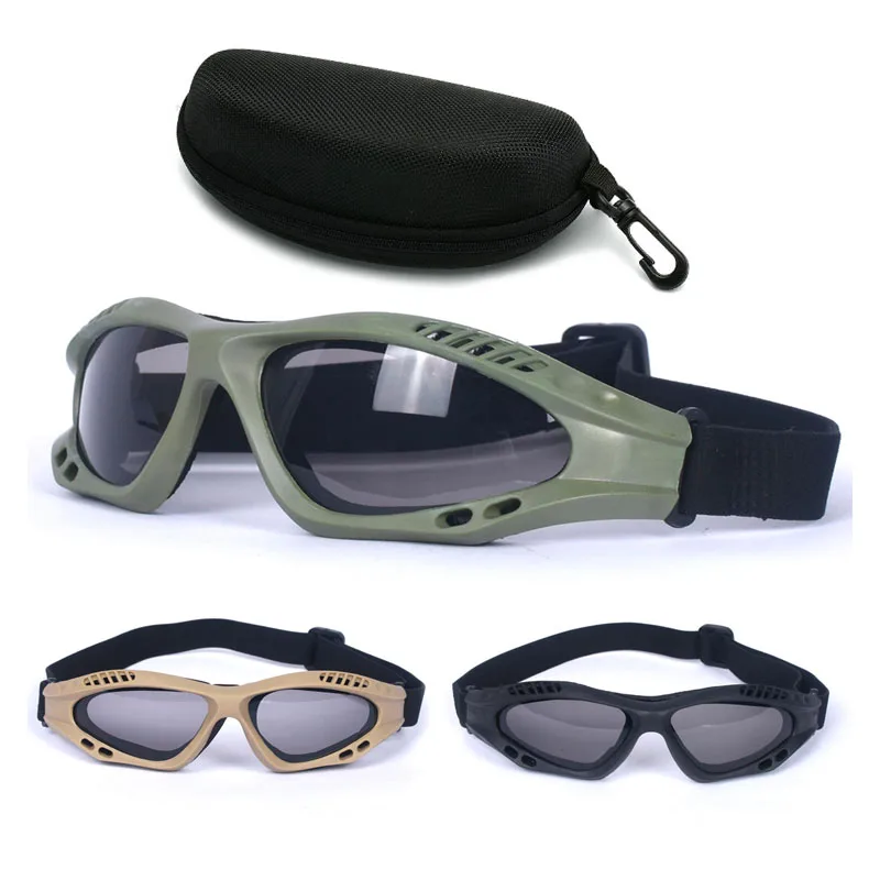 Gafas de Paintball de Airsoft para caza al aire libre, protección de ojos resistente a los golpes, gafas deportivas para exteriores