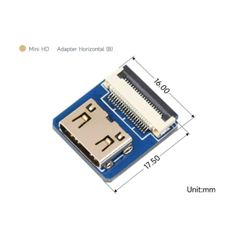 DTA5 Mini Adapter Horizontal Connector for Raspberry Pi, DIY FFC Cable Adapter for SBC Display, Stable Signal