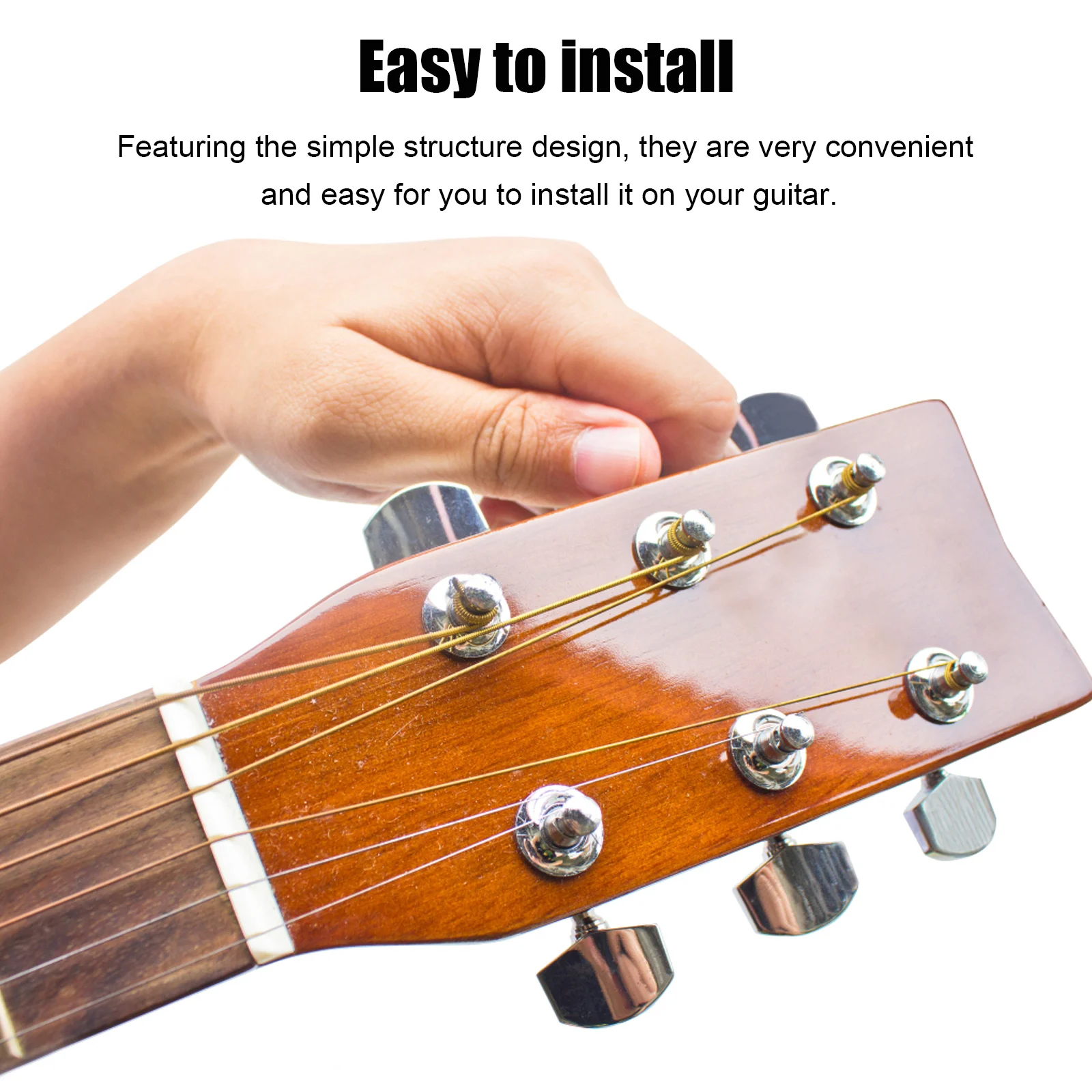 

Guitar Tuning Zinc Alloy Machine Heads Bass Tuning Pegs Electric Acoustic Bass String Winder Guitar Parts Accessories