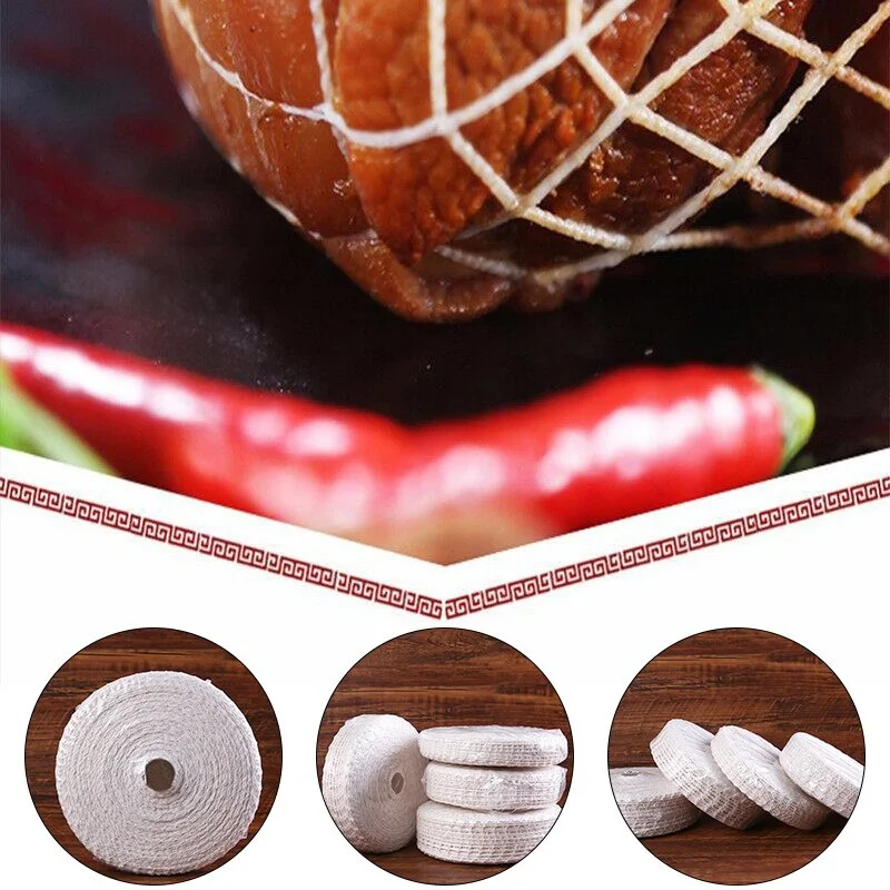 3 Meters Cotton Meat Net Ham Sausage Net Butcher\'s String Sausage Roll Hot Dog Sausage Casing Packaging Tools Meat Cooking Tool