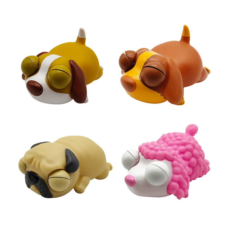 Descompressão criativa bonito animais de estimação pop up olhos brinquedos engraçados brinquedos das crianças presente aniversário complicado pitada brinquedos em forma de brinquedo de apertar