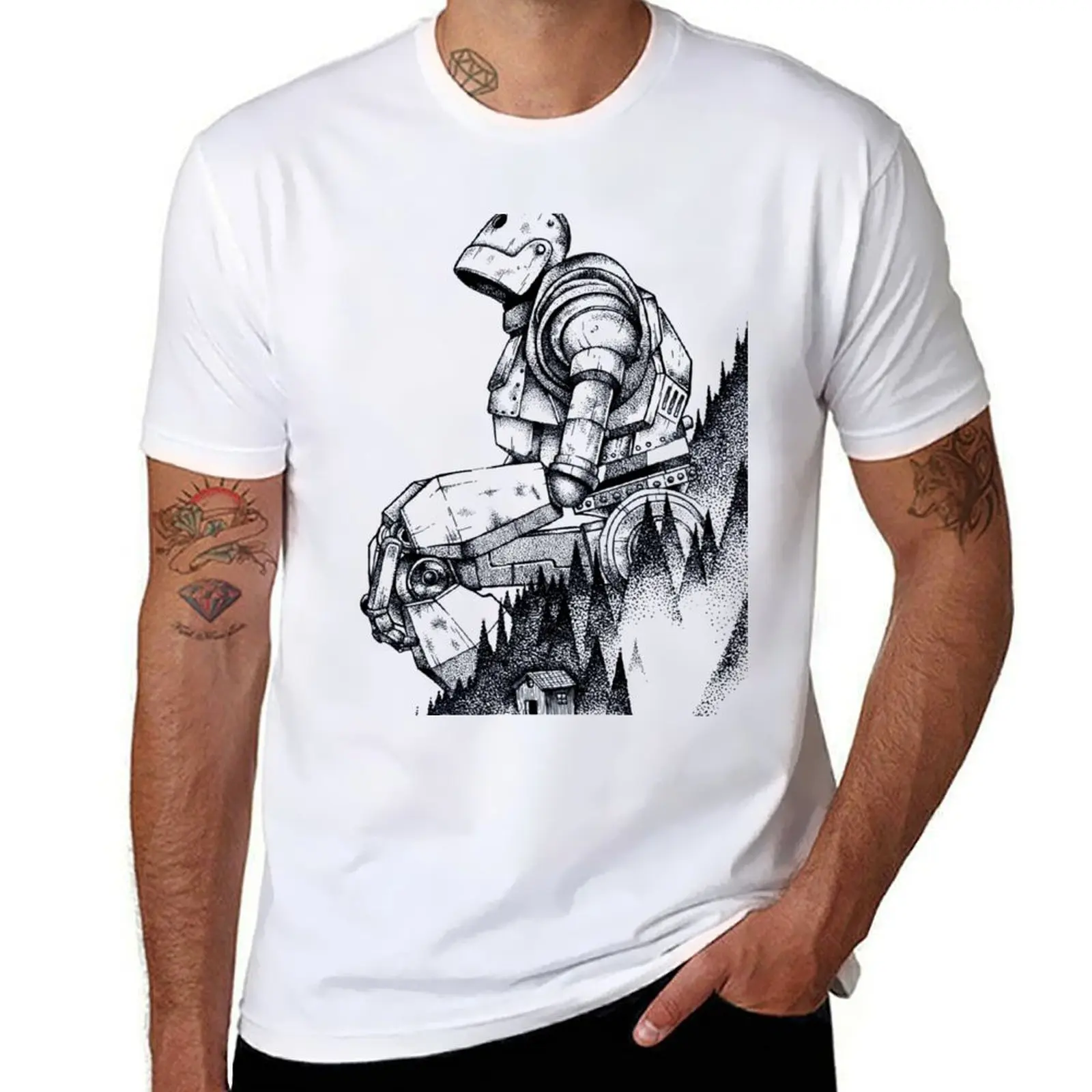 

Iron Giant cartoon ANIME CARTOON GIFT T-Shirt funny t shirts cotton man t shirt summer