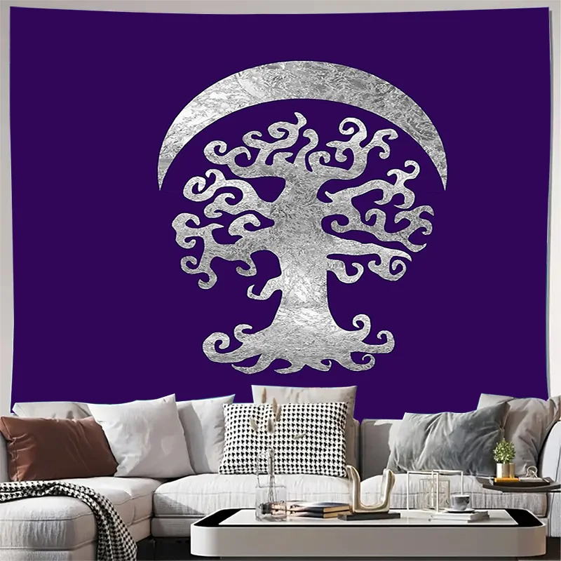 Nature Tree Tapestry Forest Wall Hanging Woodland Decor Room Aesthetic Dorm Wall Art Hippie Tapestry Home Decoration Gift