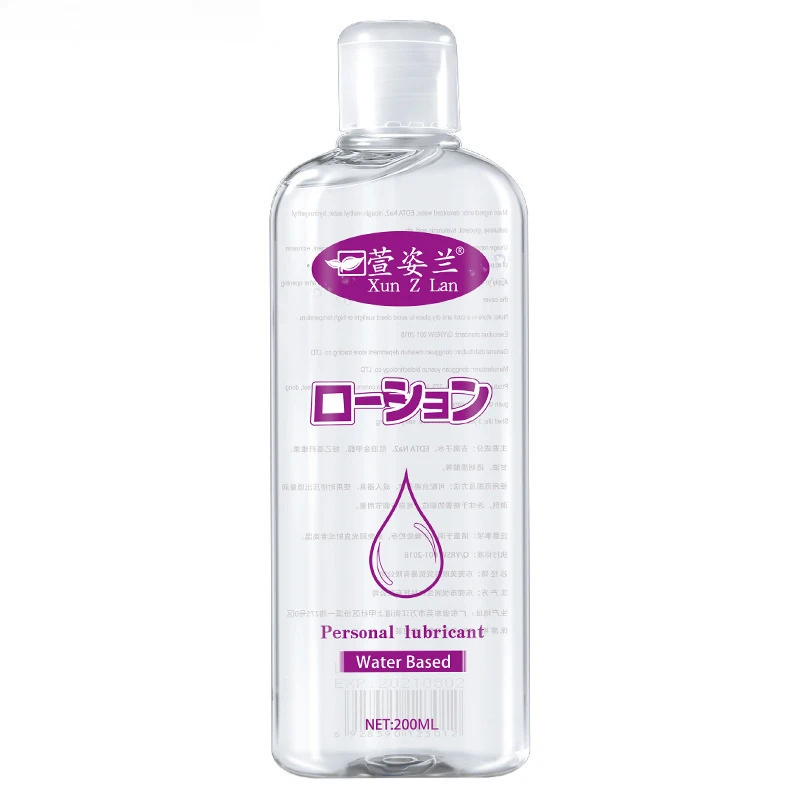 Lubrifiant à Base d'Eau Naturelle pour Adulte, Liquide Personnel Soluble dans l'Eau, Produits Sexuels pour Couples, 200ml