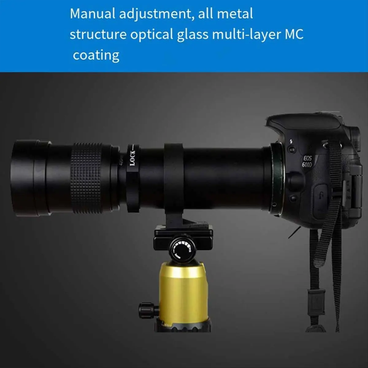 popop Lightdow 420-800mm F8.3-16 Super Telephoto Zoom Lens Manual Focus for Nikon F