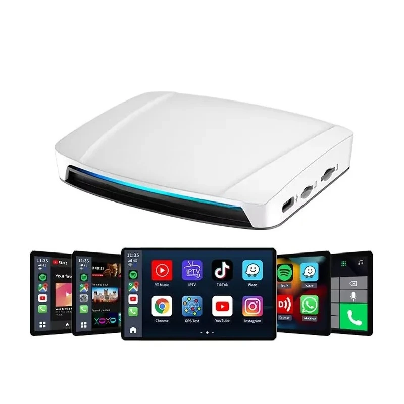 Carlinkit OEM de Fábrica, Reproductor Multimedia Portátil de 8G 128GB, Carplay Android 13 14, TV Box Dongle Tbox Uhd Usb Ai Smart Box para Auto