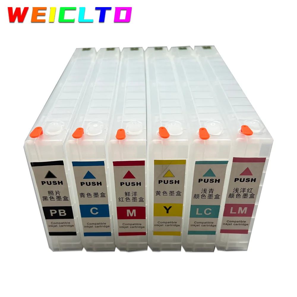 

275ml T7821-T7826 T7811-T7816 Empty Refill Ink Cartridge with One Time Chip for Epson DX100 D700 Printer