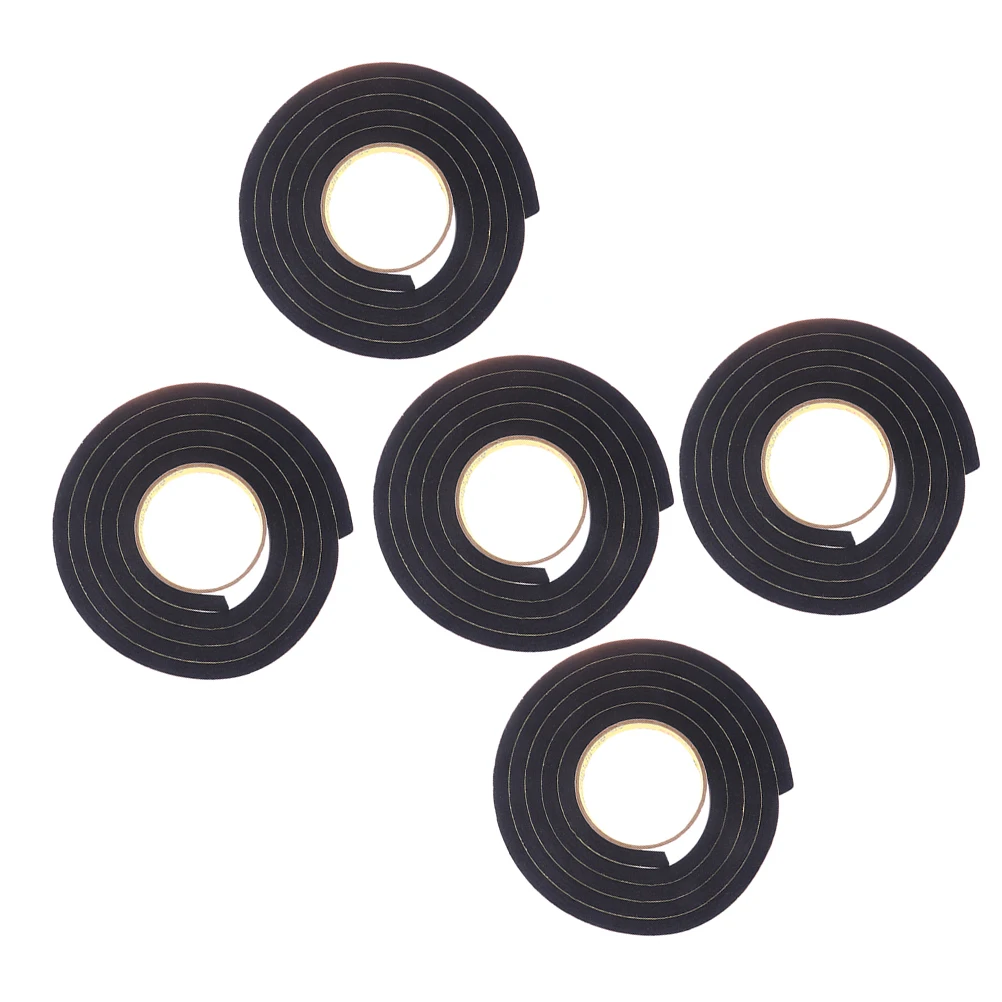 

5pcs Draft Stopper Under Door Sponge Seal Strip Blocker Soundproof Strong Adhesive Environmentally Friendly Door Sweep For