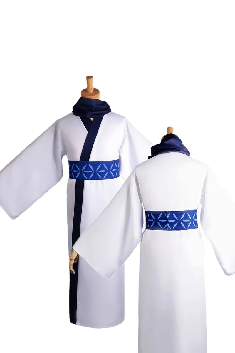 2026 Anime Jujutsu Kaisen Ryomen Sukuna Cosplay Costume Kostuum Pruik Japan White Kimono Wig Outfits Hanfu Mannen Vrouwen - view 3