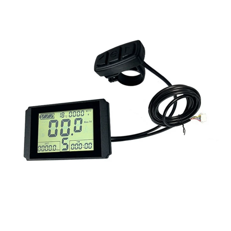 

KT-LCD10H Display Ebike Meter With 5Pins 24V/36V/48V For KT Controller Kit Ebike Parts-AT20
