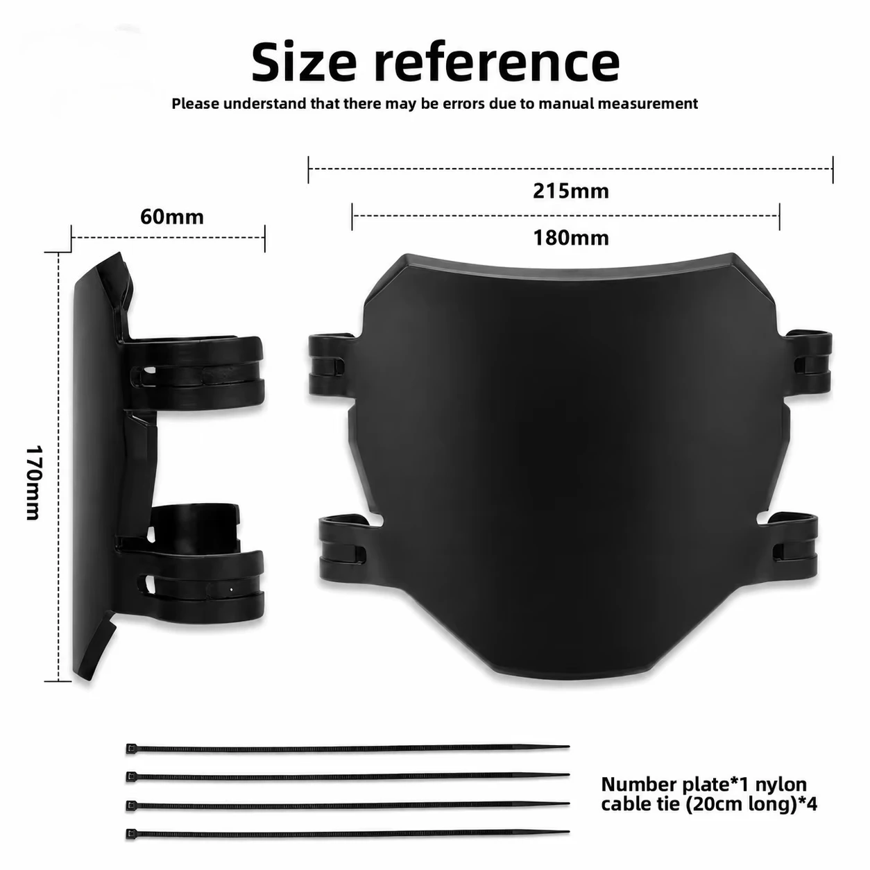 Developed Aftermarket Motorcycle Modified Front Number Plate & Windshield Waterproof Cover