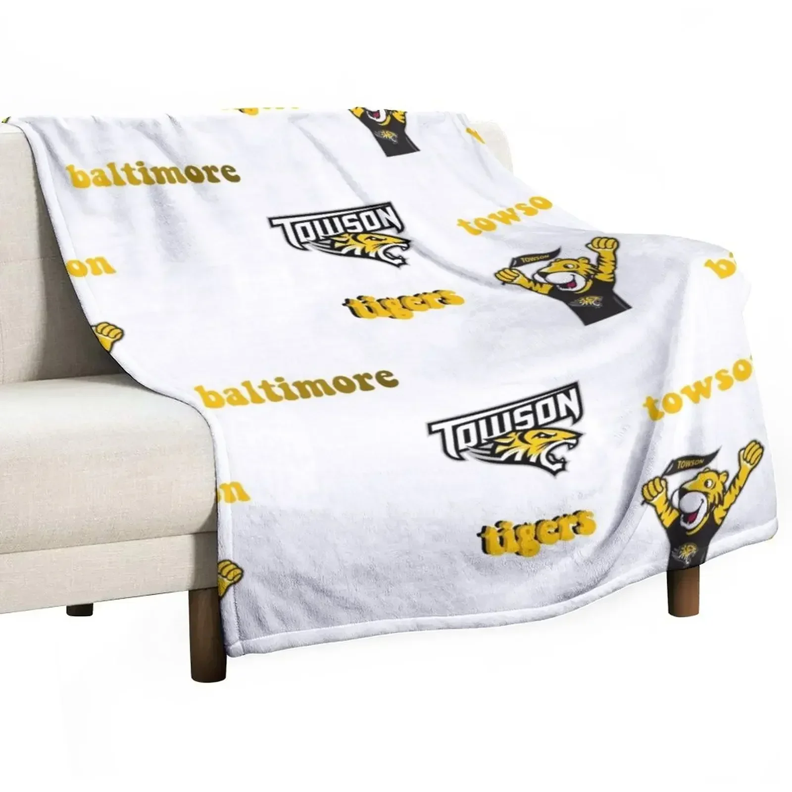 

Towson University sticker pack Throw Blanket Plush warm winter For Sofa Thin heavy to sleep Blankets