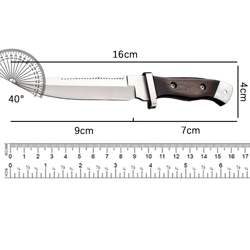 Portable high hardness stainless steel straight knife outdoor knife portable small knife outdoor survival knife