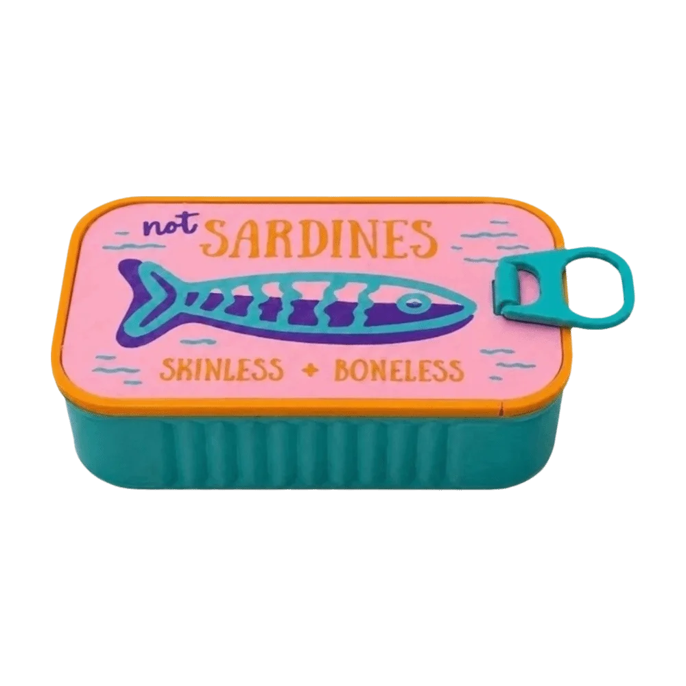 3D Printed Sardine Tin Jewelry Box Durable Multi Functional Necklace and Earring Storage Box Decorative Creative