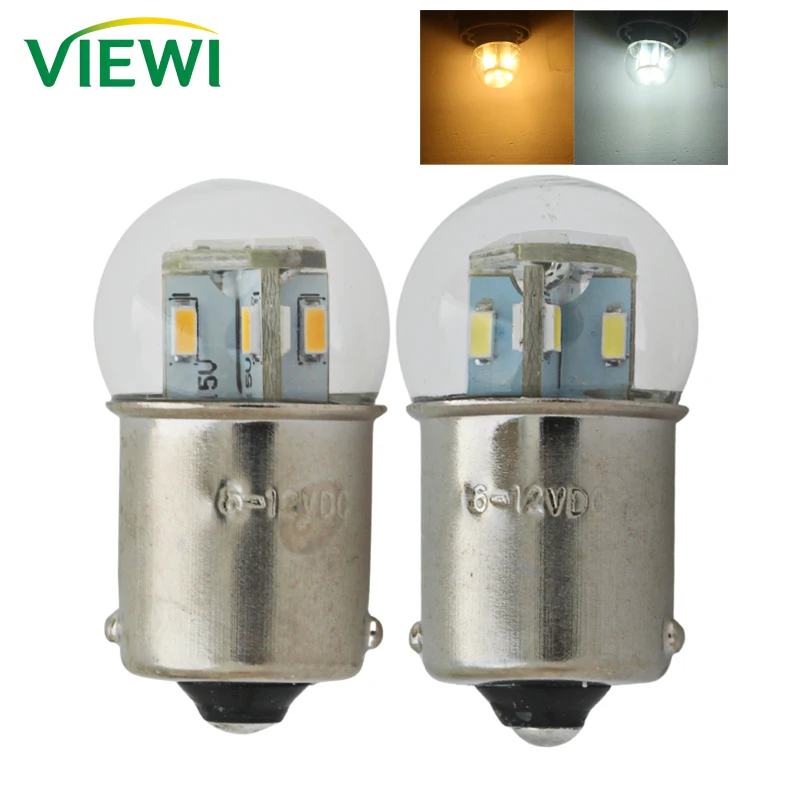 

2 шт. Ampuller светодиодный салон автомобиля P21W 1156 BA15S 6 В до 12 В 1,5 Вт S25 Canbus автоматический указатель поворота мотоциклетная лампа заднего тормоза
