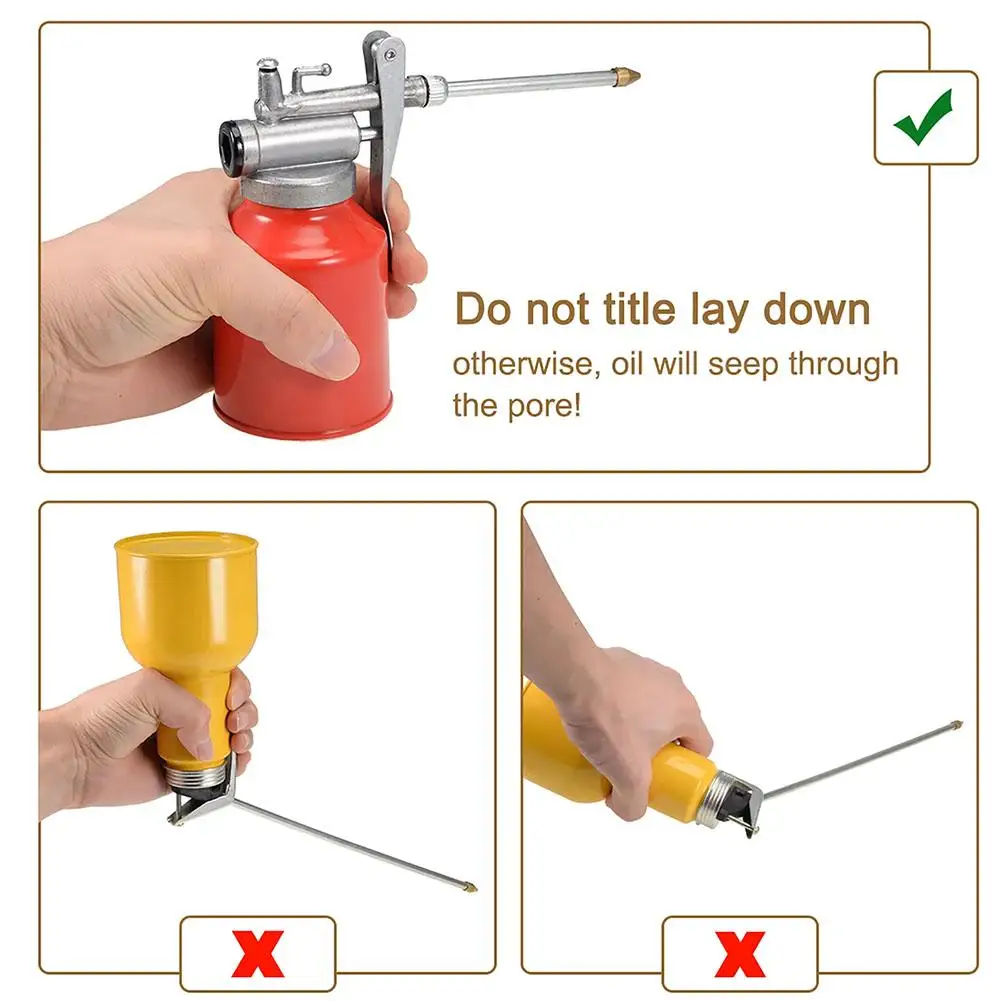 250 مللي علبة زيت مضخة زجاجة مزيتة دليل مزيتة لتزييت التزييت مزيتة زجاجة رذاذ الزيت فوهة آلة وعاء الزيت الشحوم البنادق