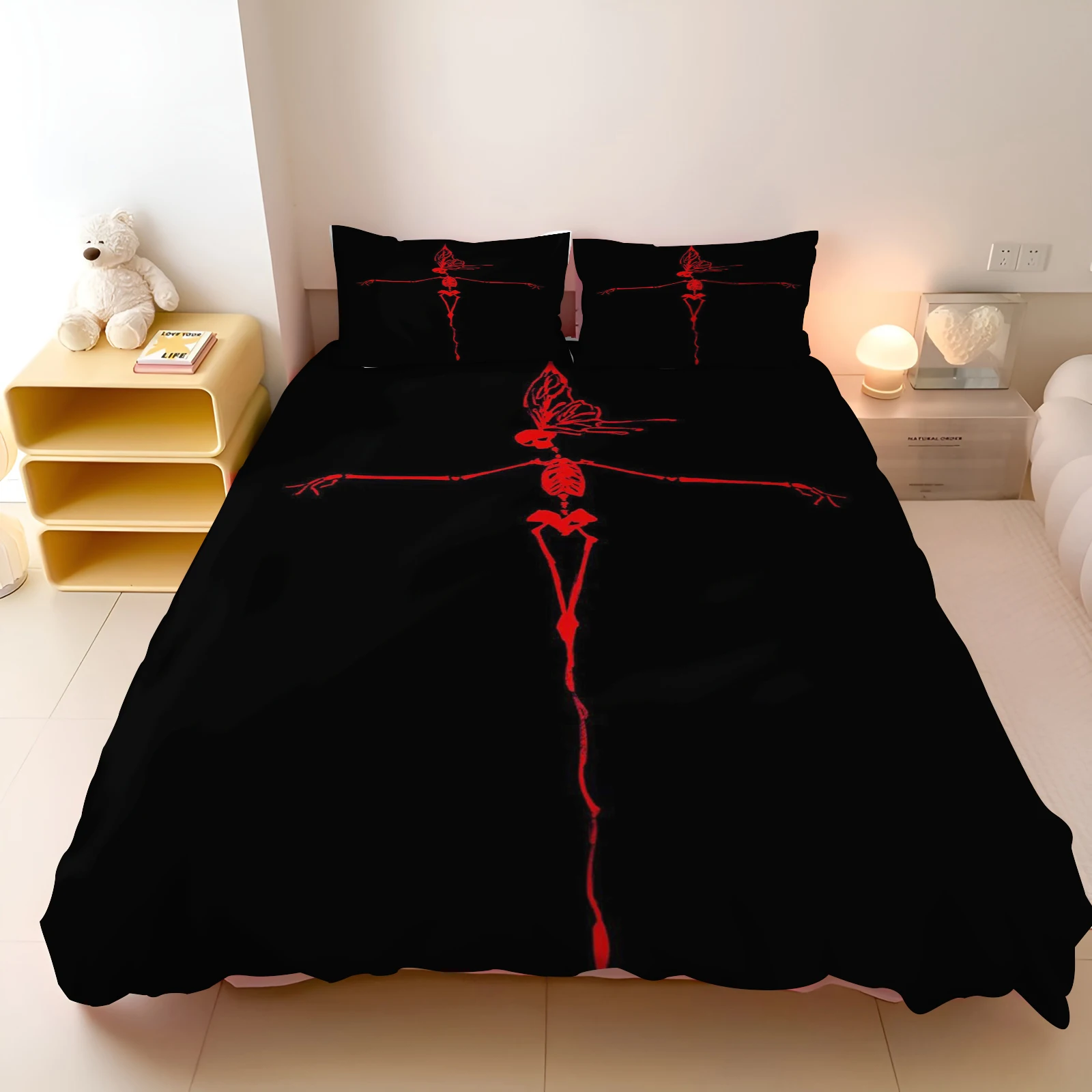 

Комплект детского постельного белья Kingreathable с мультяшным рисунком, дышащий, на заказ