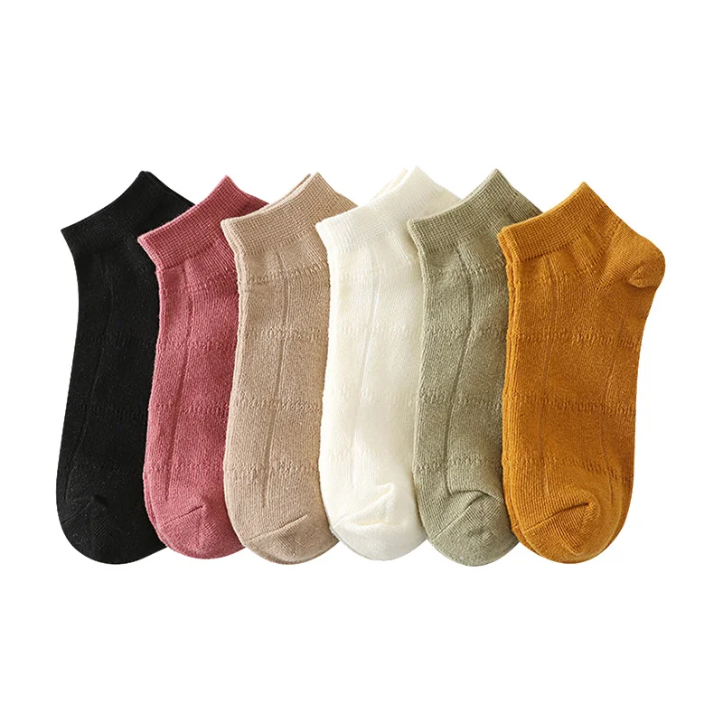 

1 Pairs Women Socks Spring Summer Solid Color Comfortable Cotton Women's Short Tube Socks Casual Sports Shoes Versatile Socks