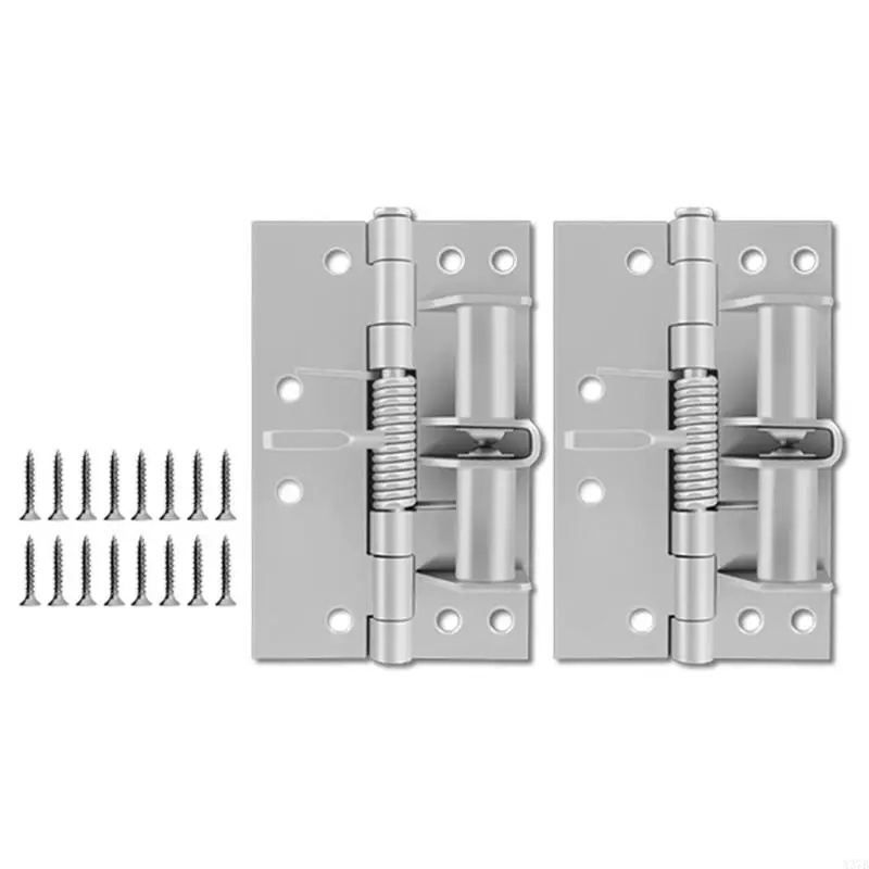 2pcs Multifunctional Spring Door Hinges Easy Installion for Various Door