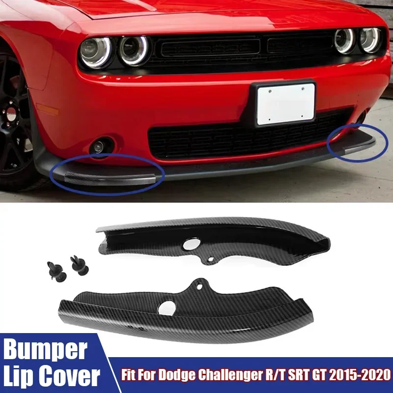 

Car Accessories Front Bumper Splitter Lip Protective Cover Spoiler Diffuser Guard Fit For Dodge Challenger Scat Pack 2015-2020