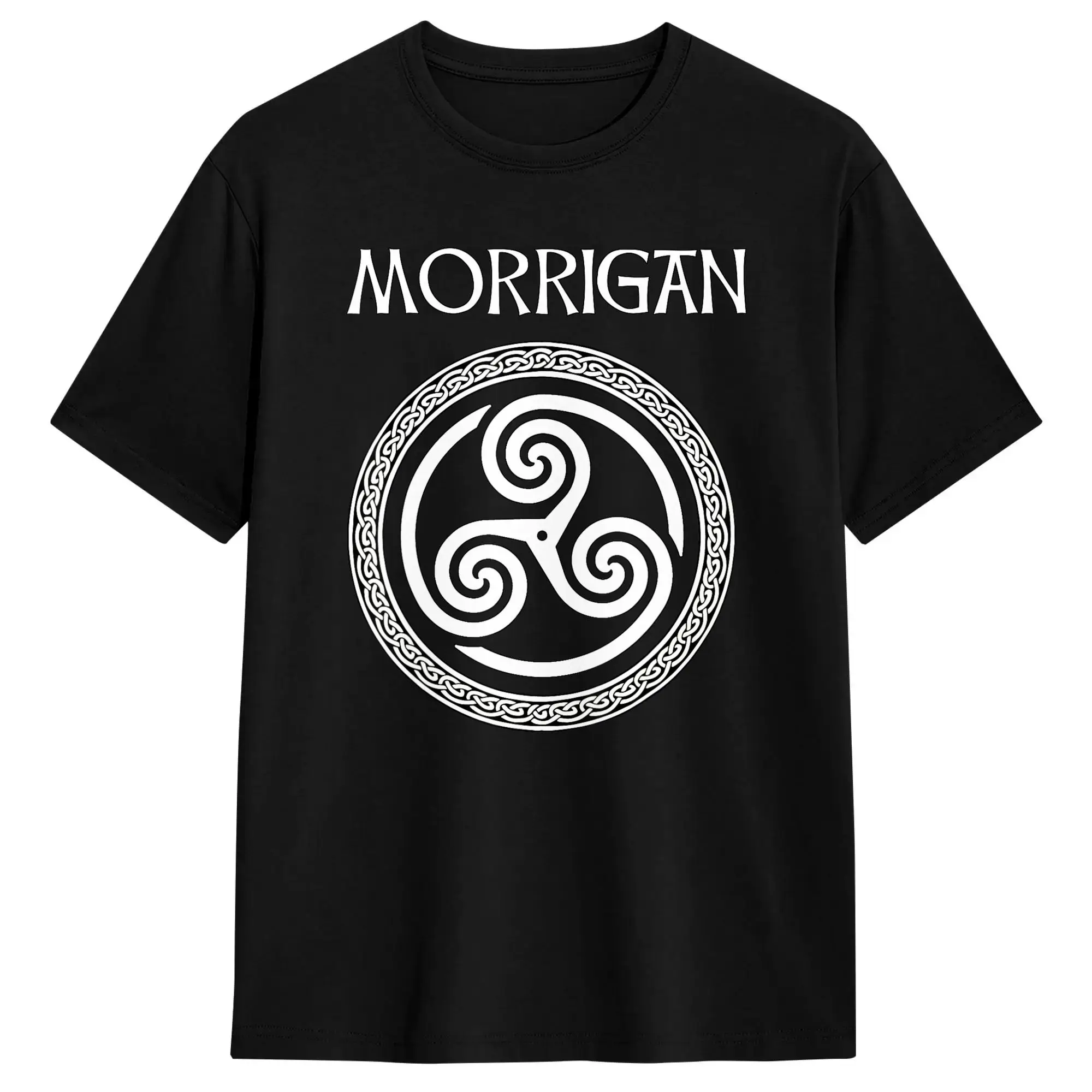 Casual T-Shirt Beach Morrigan Celtic Goddess of Witchcraft Popular T Shirts Pure Cotton Tshirt for Man Awesome Short Sleeve Tees