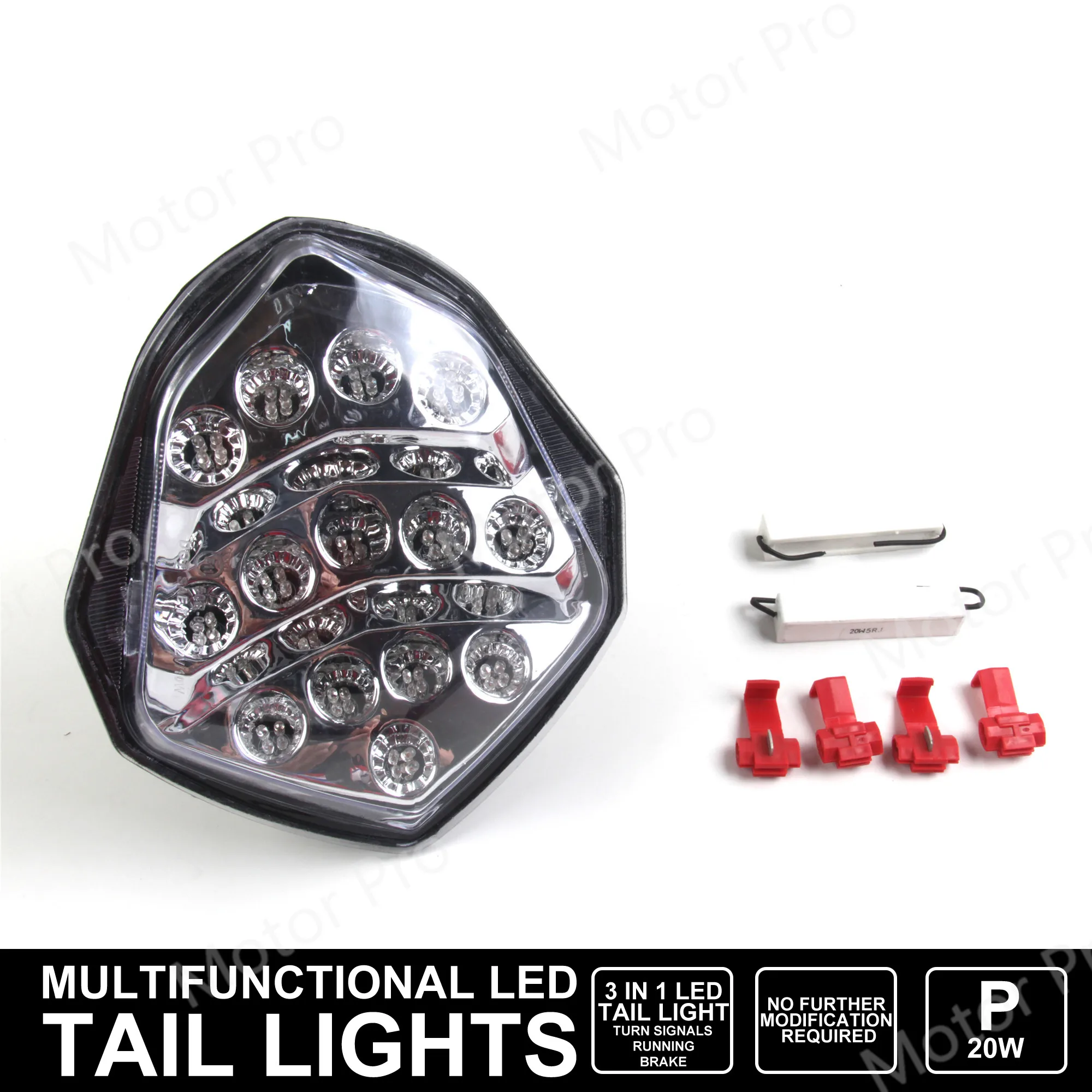 

E-Mark TailLight For Suzuki GSX R 1000 2003 2004 LED Turn Signals Rear Brake Motorcycle Taillight K3 K4 GSX R GSX-R GSXR1000
