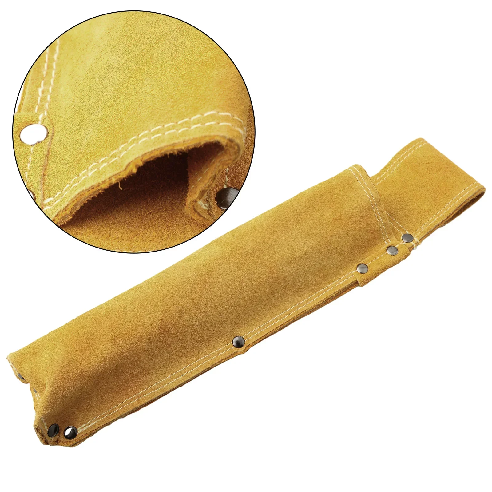 Bolsa de Haste de Solda de Cinto Haste de Solda Resistente ao Desgaste Suporte de Eletrodo Couro de Couro Bolsa de Armazenamento Macio Retardador de Chamas