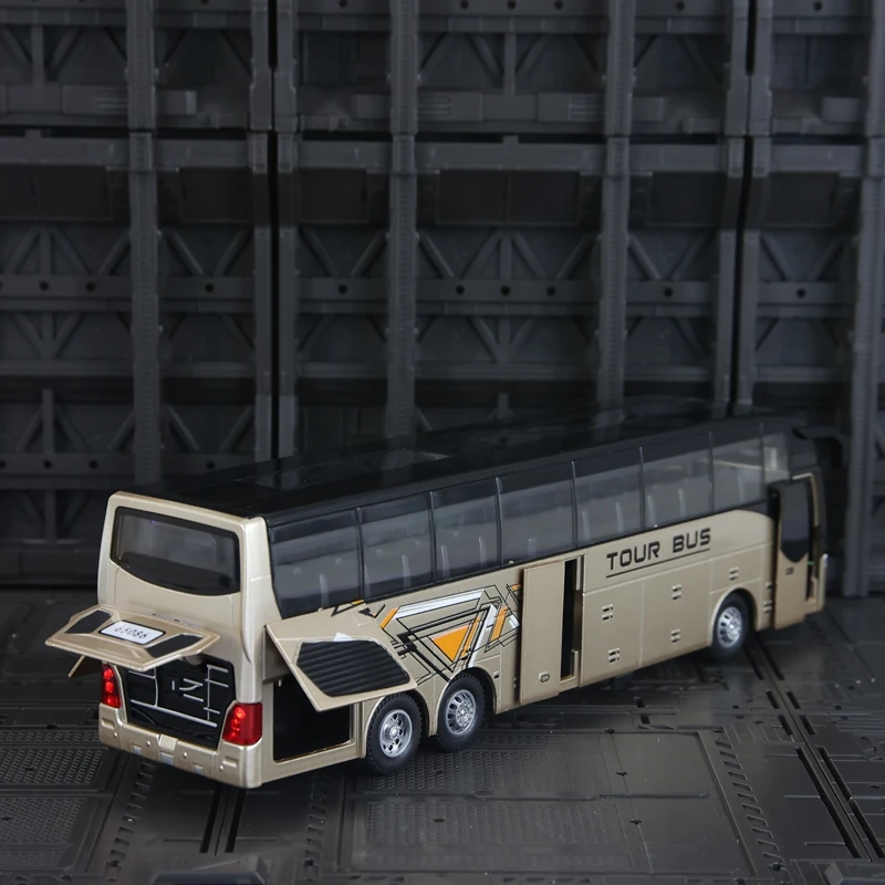 1:30 simulação cidade ônibus de negócios liga modelo de carro portas podem abrir brinquedos de ônibus infantil podem ser dados como presente de aniversário para amigos