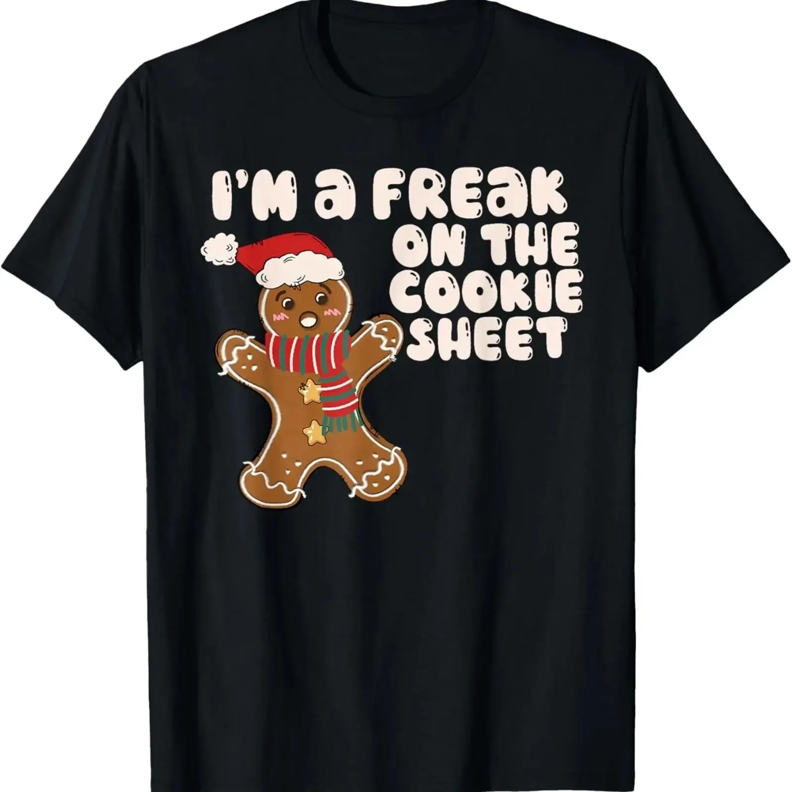 Lebkuchenmann Frohe Weihnachten Xmas Paar passendes lustiges T Shirt vintage Washed Top For Everyday Wear streetwear Breathable