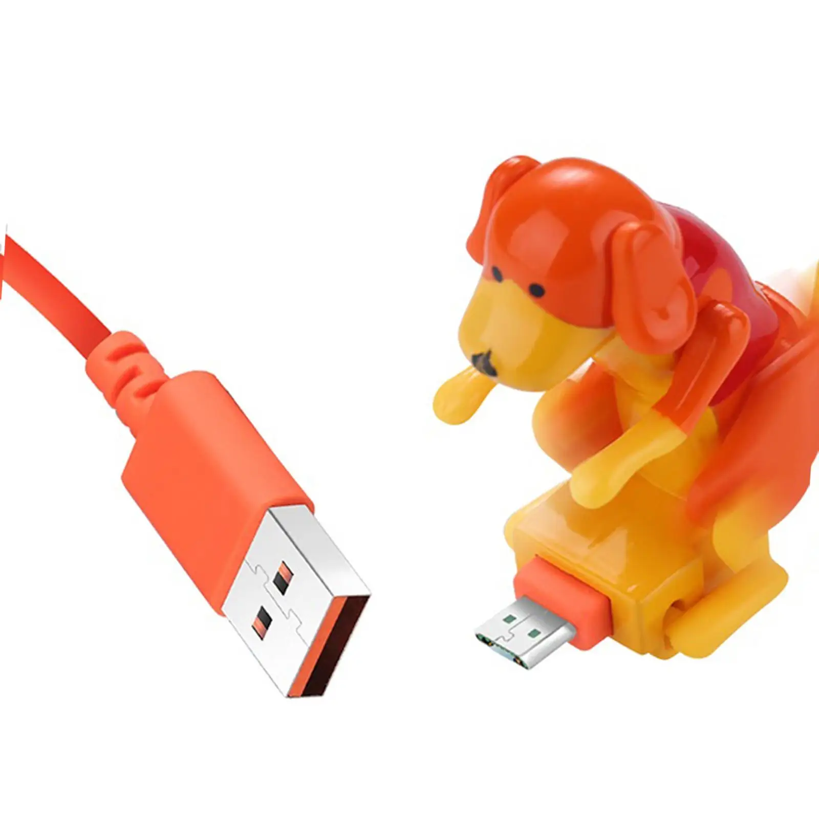 Stray Dog Charging Cable, Dog Toy Smartphone USB Cable Charger,Mini Humping Dog Toy for Mobile Phone