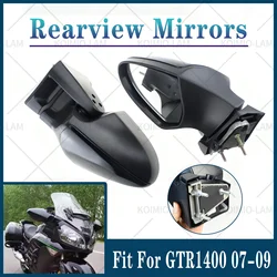Fit For  2007 - 2009 KAWASAKI Concours 14 GTR1400 ZG1400 Motorcycle Rear View Side Mirror Rearview Mirrors ZG 1400 GTR 2008