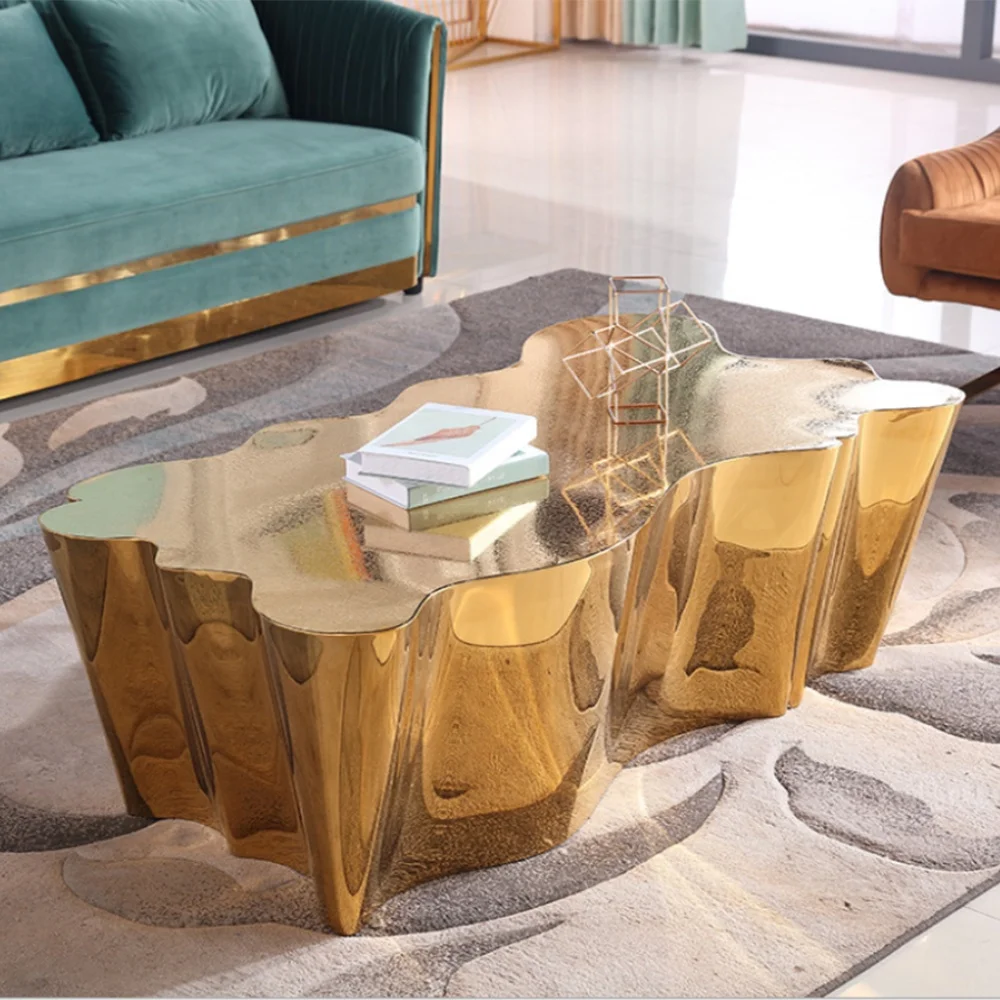 Modern Stump Tea Table Stainless Small Round Table