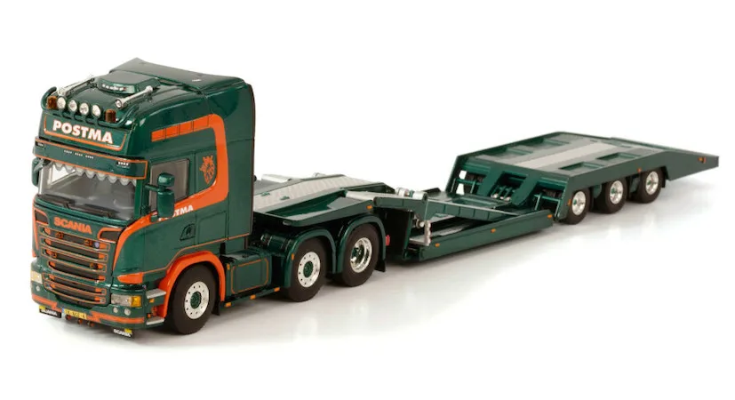 

Alloy Model Gift WSI 1:50 Scale SCA-NIA S 6X2 Tractor,Euro Low Board Trailer Transport Truck Vehicle Diecast Toy Model,01-3709