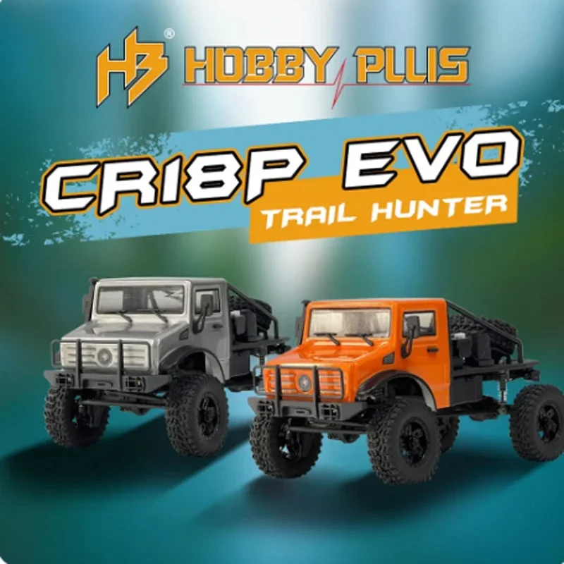 HOBBY PLUS CR18P EVO Trail Hunter 1/18 RC Car RTR Climbing Vehicle Crawler Electric Remote Control Model Toys for Adult Children