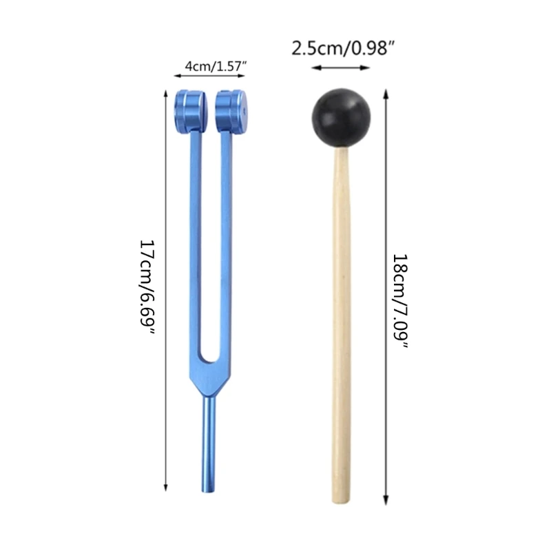 Nĩa điều chỉnh y tế bằng nhôm Búa luân xa 256 Hz với bộ vồ Hệ thần kinh