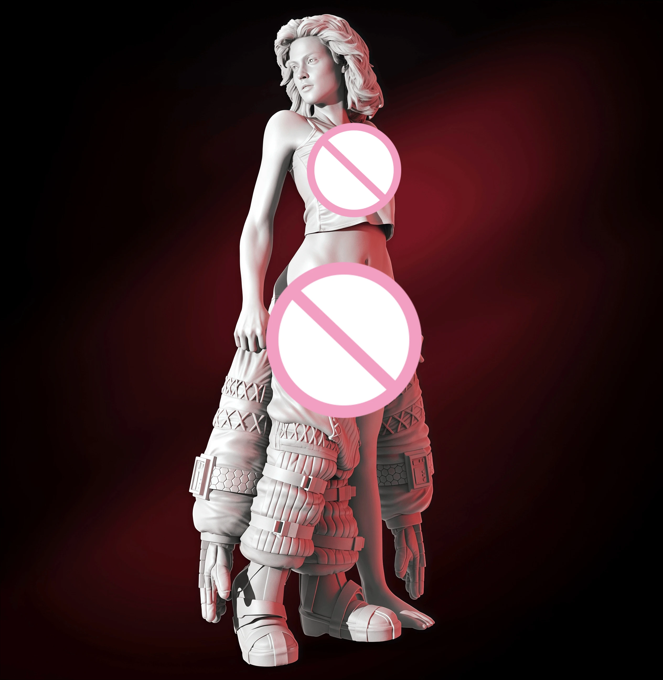 

1: 18 Casting Resin Model Assembly Kit, GK， Resin Female Soldier Model, Unpainted