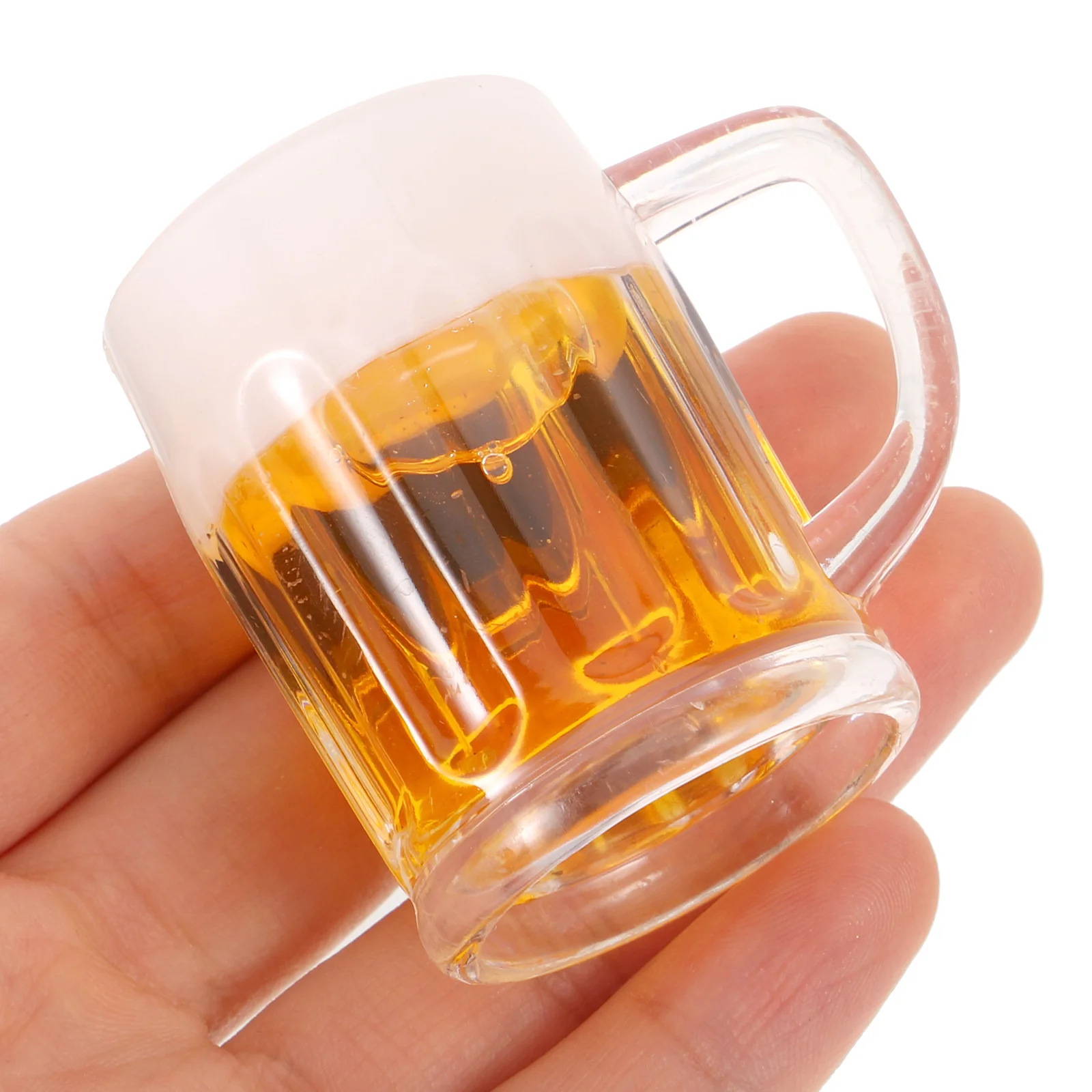 

3pcs Plastic Faux Cup Small Beer Mug Hanging Charm Pendant Diy Jewelry Accessory For Necklace Bracelet Earrings Party Decoration