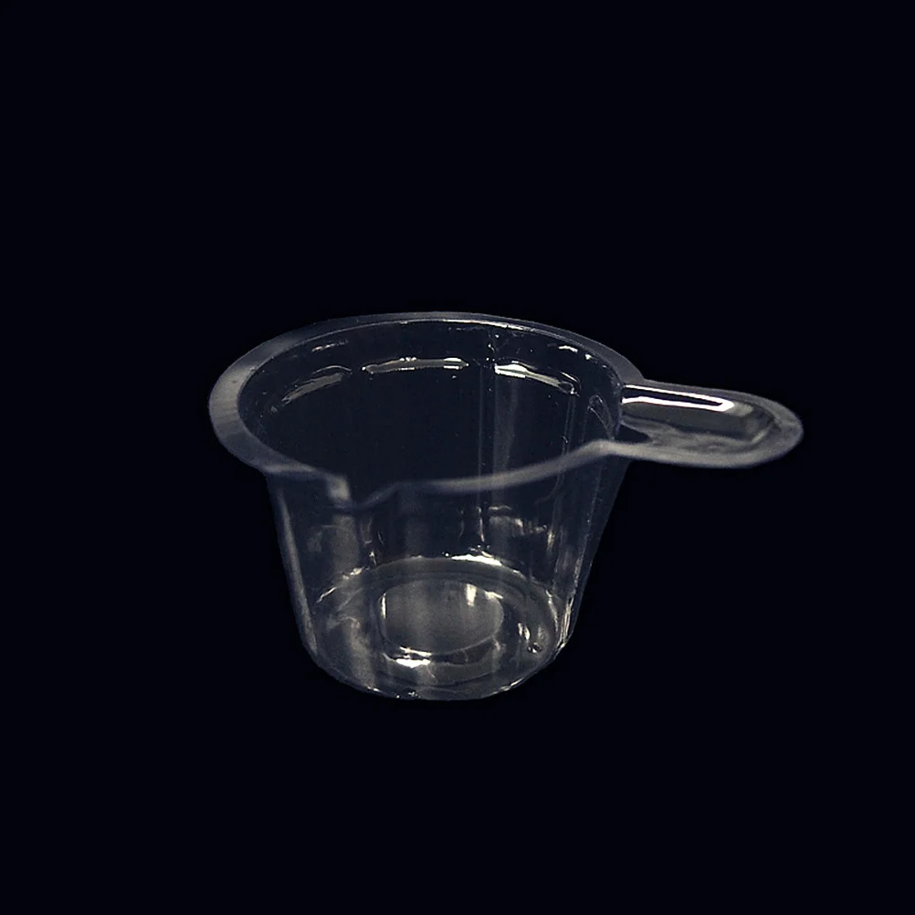 1000 قطعة كوب البول المتاح بولي كلوريد الفينيل أكواب شفافة متينة السلس الفم سهلة قبضة حامل أخذ عينات البول للمستشفى المنزلي #6