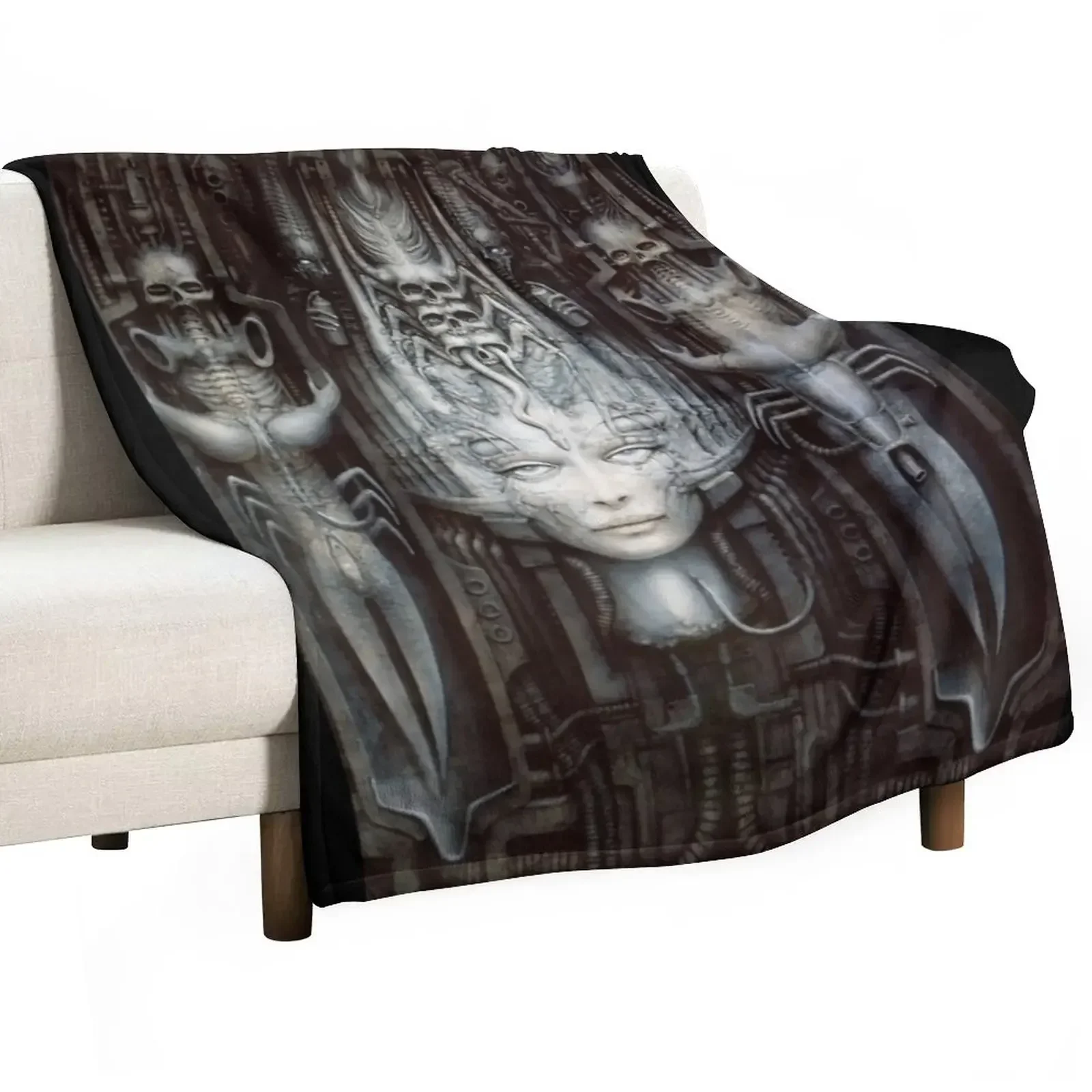 H.R Giger - Li 1 - Art Classic Throw Blanket Thins blankets ands Blankets