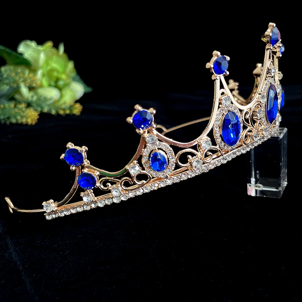 

Rhinestone Crown Wedding Tiara Bridal Hair Accessory for Bride Birthday Party Wedding Headdress Elegant Design