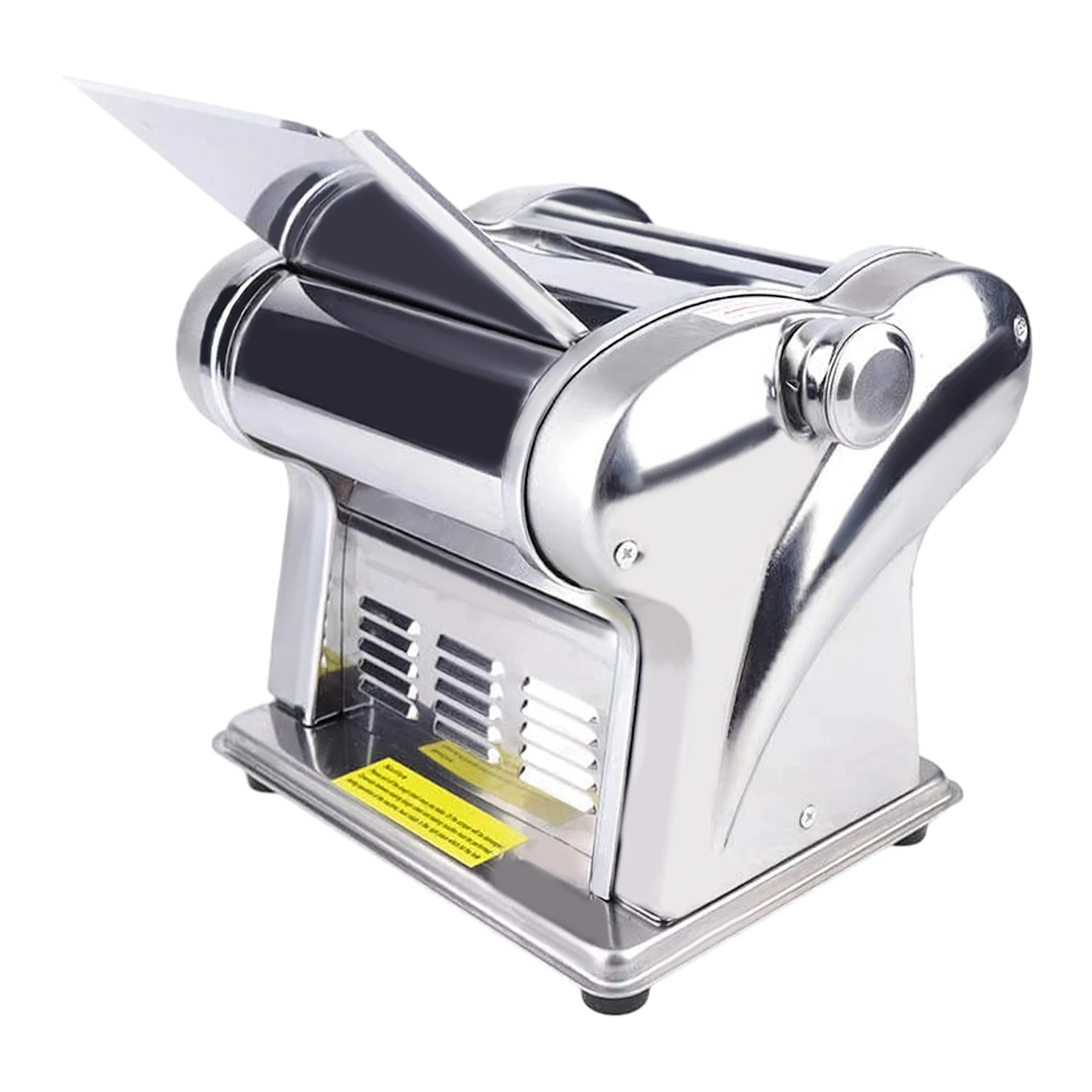 110V Electric Automatic Dough Skin Noodles Pasta Maker Machine Roller Sheeter W/ Two Blades For Home Kitchen