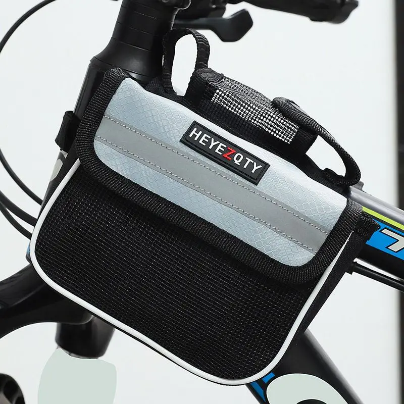 マウンテンバイクサドルバッグサイクリングアップライトフレームバッグクロスバーバッグ乗馬用携帯電話バッグサイクリング用品防水シューズカバー
