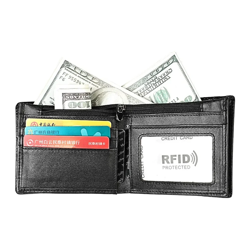 RETROGOO 2024 Fashion Men Wallet Genuine Leather 3D Crocodile Short Wallets Male Purse Business Card Holder Mondy Bag Carteira