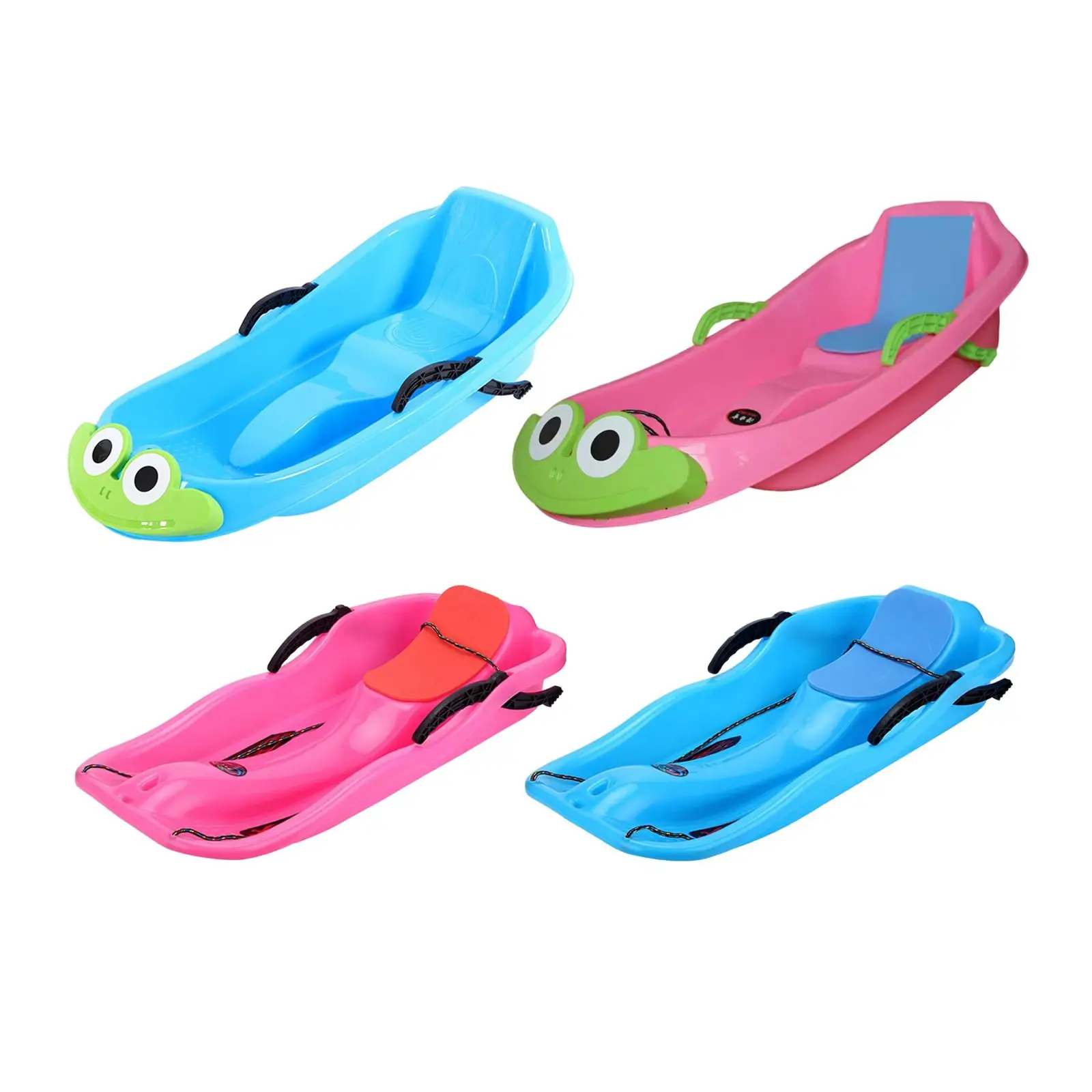 Performed Snow Sled Sand Sliding Durable Ski Board, Non-Slip Sled Snowboard,